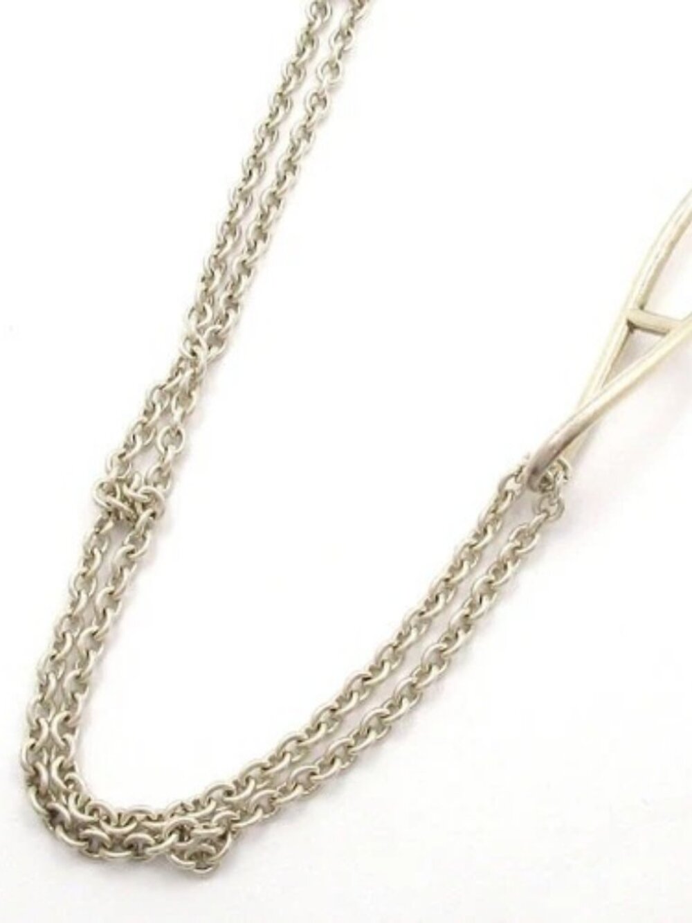 HERMES Chain d`Ancre Twist Silver None Necklace